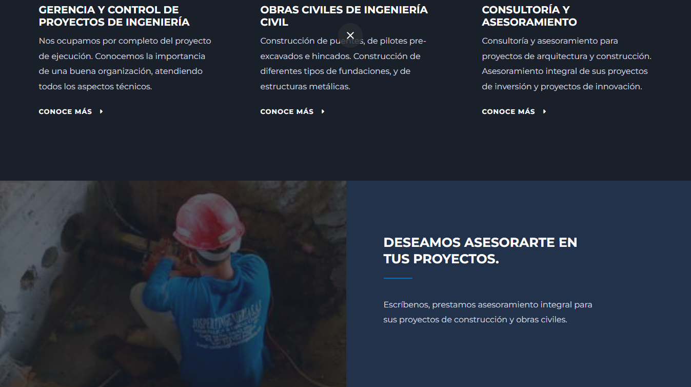 Sitio web Jospert Ingeniería S.A.S